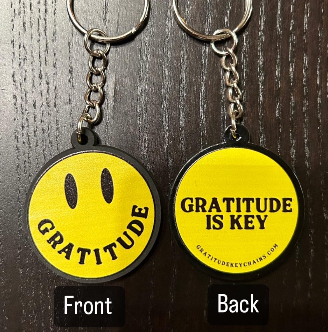 Yellow Smiley Keychain